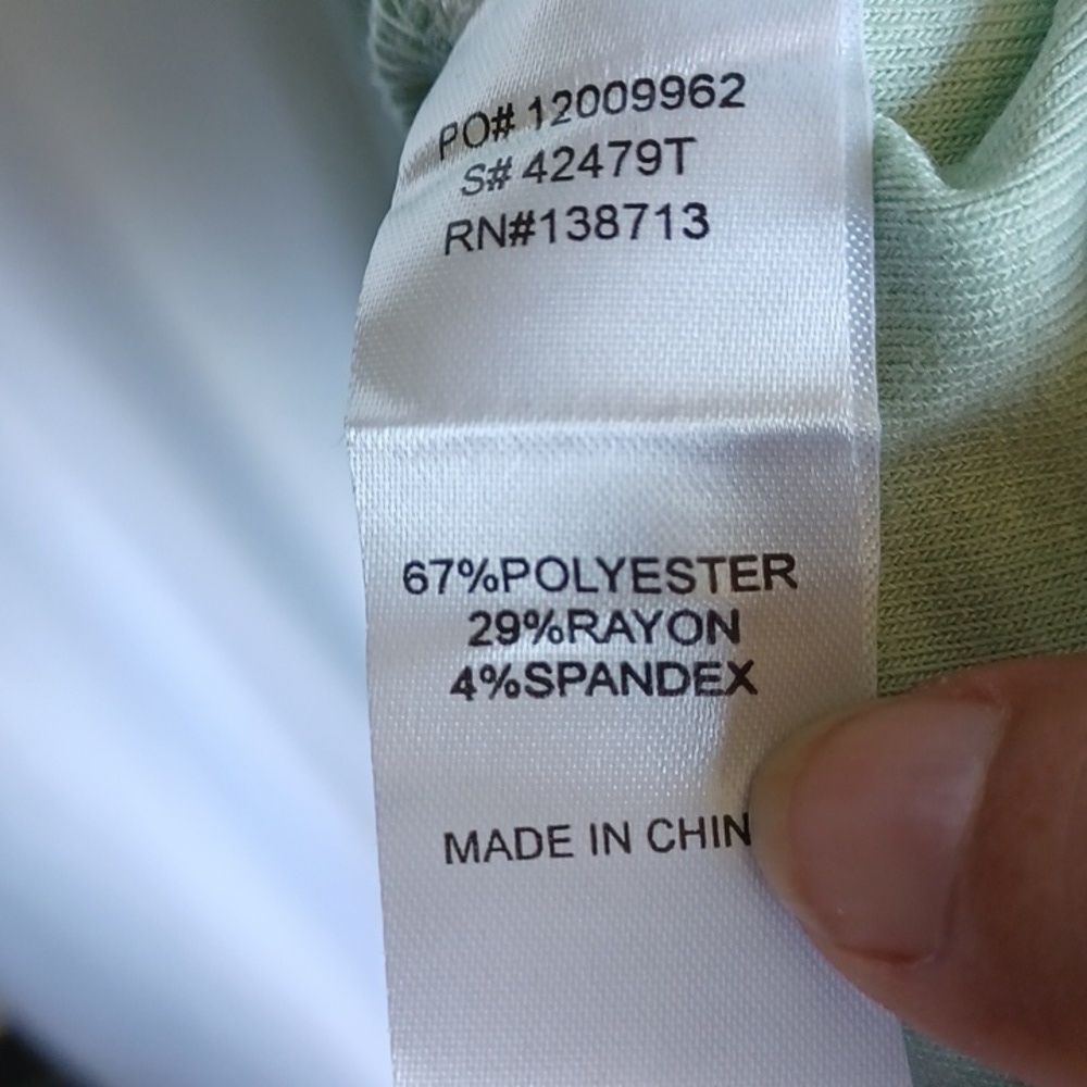 Anthropologie Doe & Rae NWT Mint Green Smocked Ruffled Sleeve Loose Blouse M - Picture 6 of 7